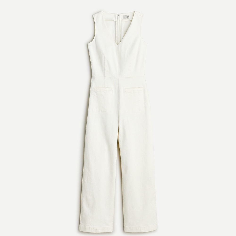J. Crew Cream One Piece Jumpsuit